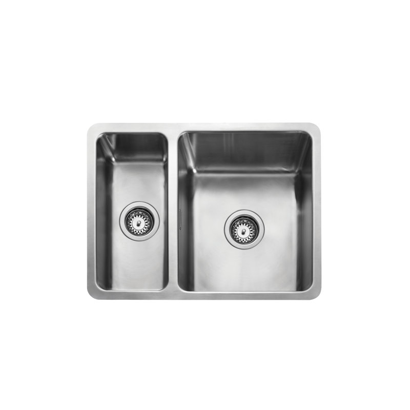 Quad Inset Or Undermount Stainless Steel Sink - Micro-sheen Soft Brushed Finish