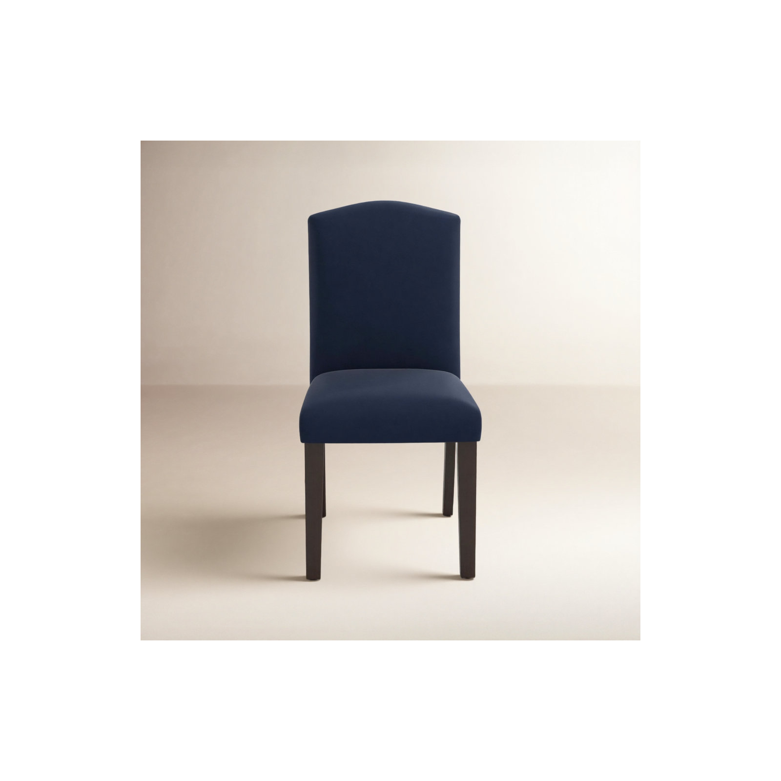 Estrela Upholstered Dining Chair, Classic Ink Performance Velvet, Espresso