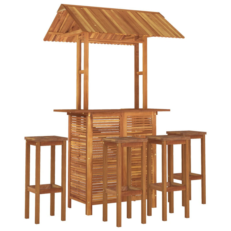 Ensemble de bar en bois Dagnah