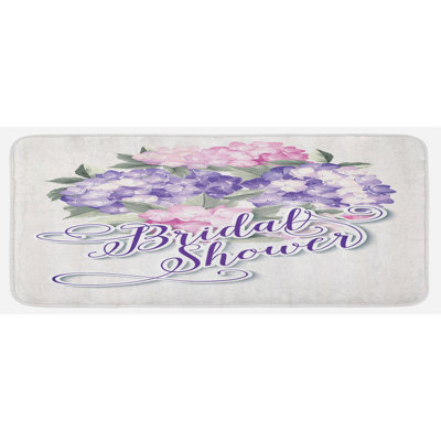 Traditional Solid Color Polyester Kitchen Mat