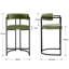 Beatryce Bar Stools Upholstered Counter Stool with Metal Frame Modern Bar Chairs for Kitchen Dining Room -896570714