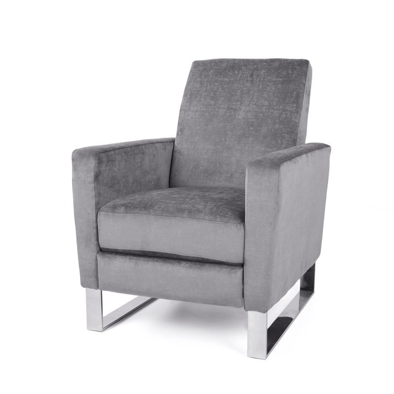 Accent Chair, Gray Fabric