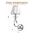 Modern Crystal Wall Sconces, Vintage Wall Mounted Lamp, Indoor 1-Light Wall Lamp For Hallway Living Room-1162636989