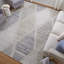 Elias Modern Diamond Ivory Area Rug-733992033