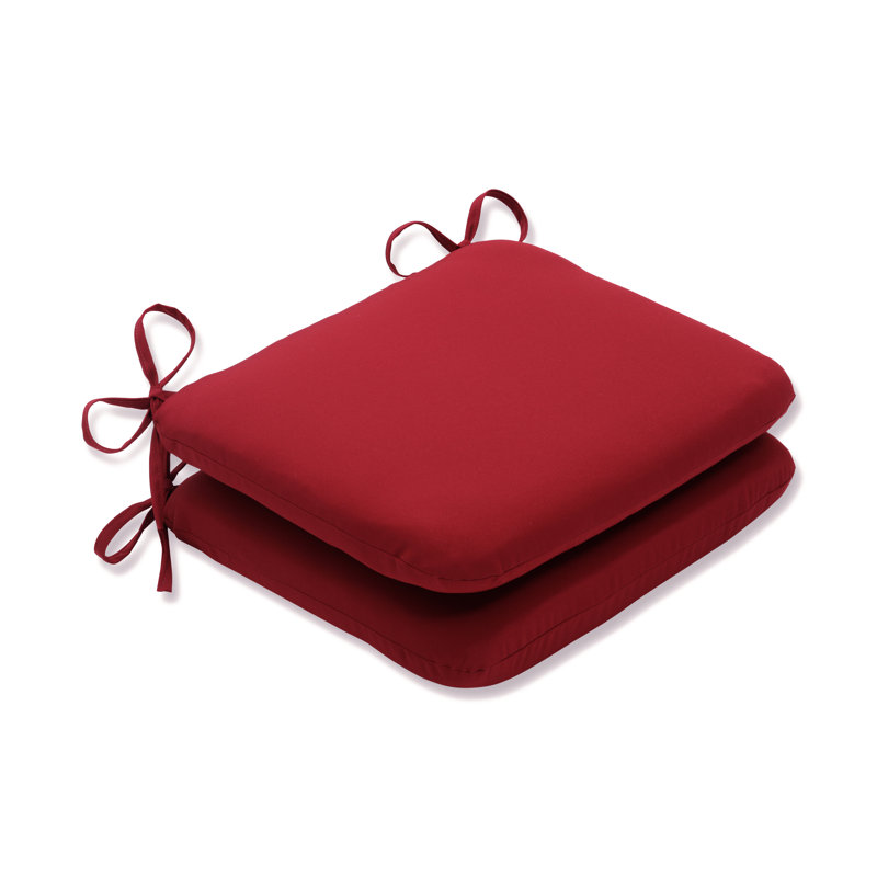 Eastview Outdoor 3'' Dining Chair Cushion, Red, 15" H x 19" W x 3" D