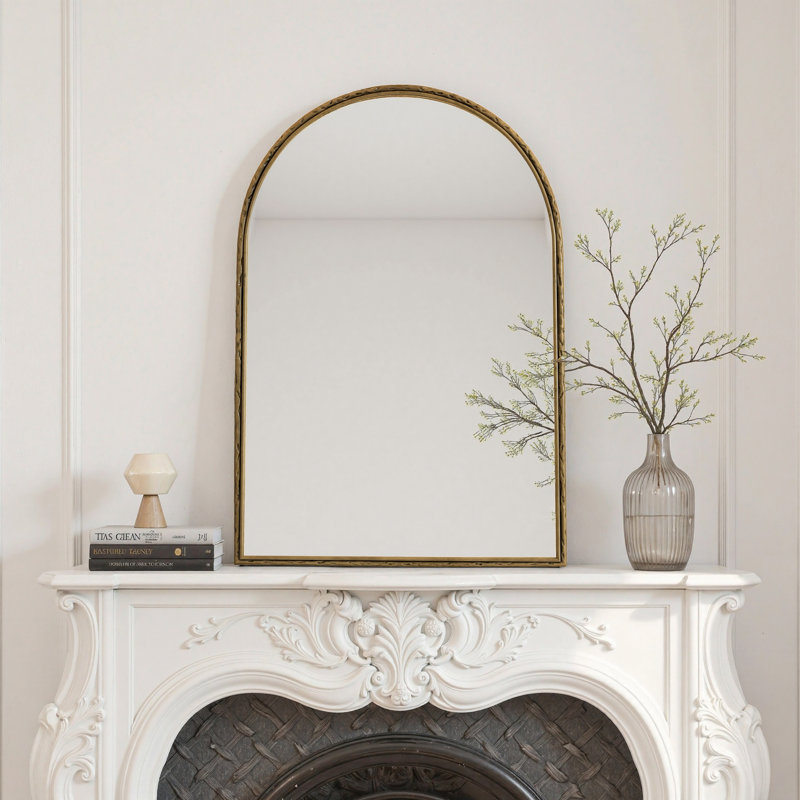 Miroir de salle de bain, salon et entrée, Doré