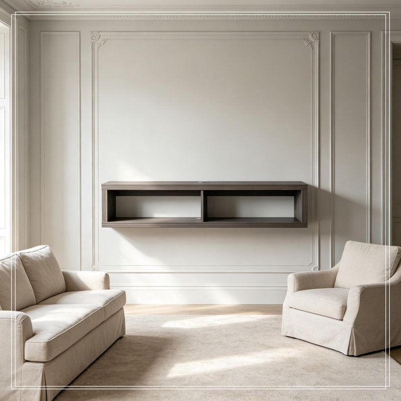 Wall-Mounted Boswell with Open Shelf