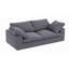 Canapé en tissu chenille rembourré, canapé surdimensionné 3 places Comfy Cloud, coussin double moelleux pour le salon, canapé modulaire