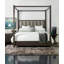 Miramar Tufted Upholstered Low Profile Canopy Bed-264016780