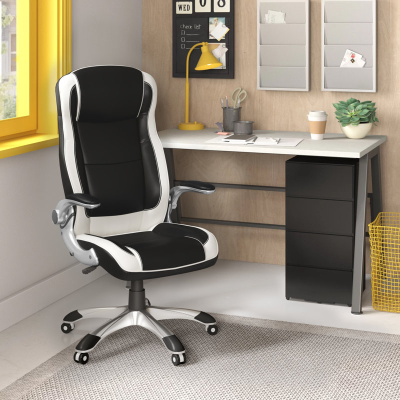 Ramona Office Chair with Headrest, Black