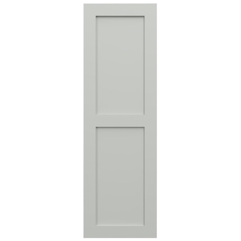 Deux volets plats égaux EnduraCore Composite, L 18 po, Gris tempête de grêle, 61"H