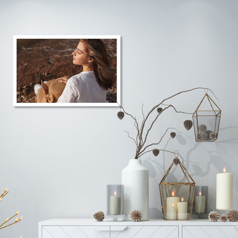 Bendik White Wood Picture Frame Displaying 8x10 Photos