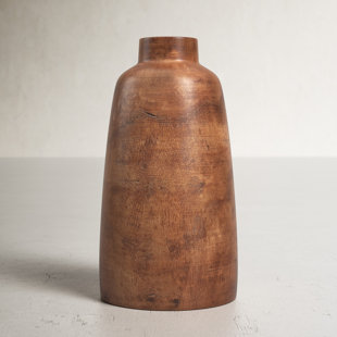 Silk Craft Of Oregon Eucalyptus In Wood Urn Vase