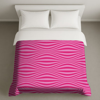 Housses de couette Pink Wavy Lines