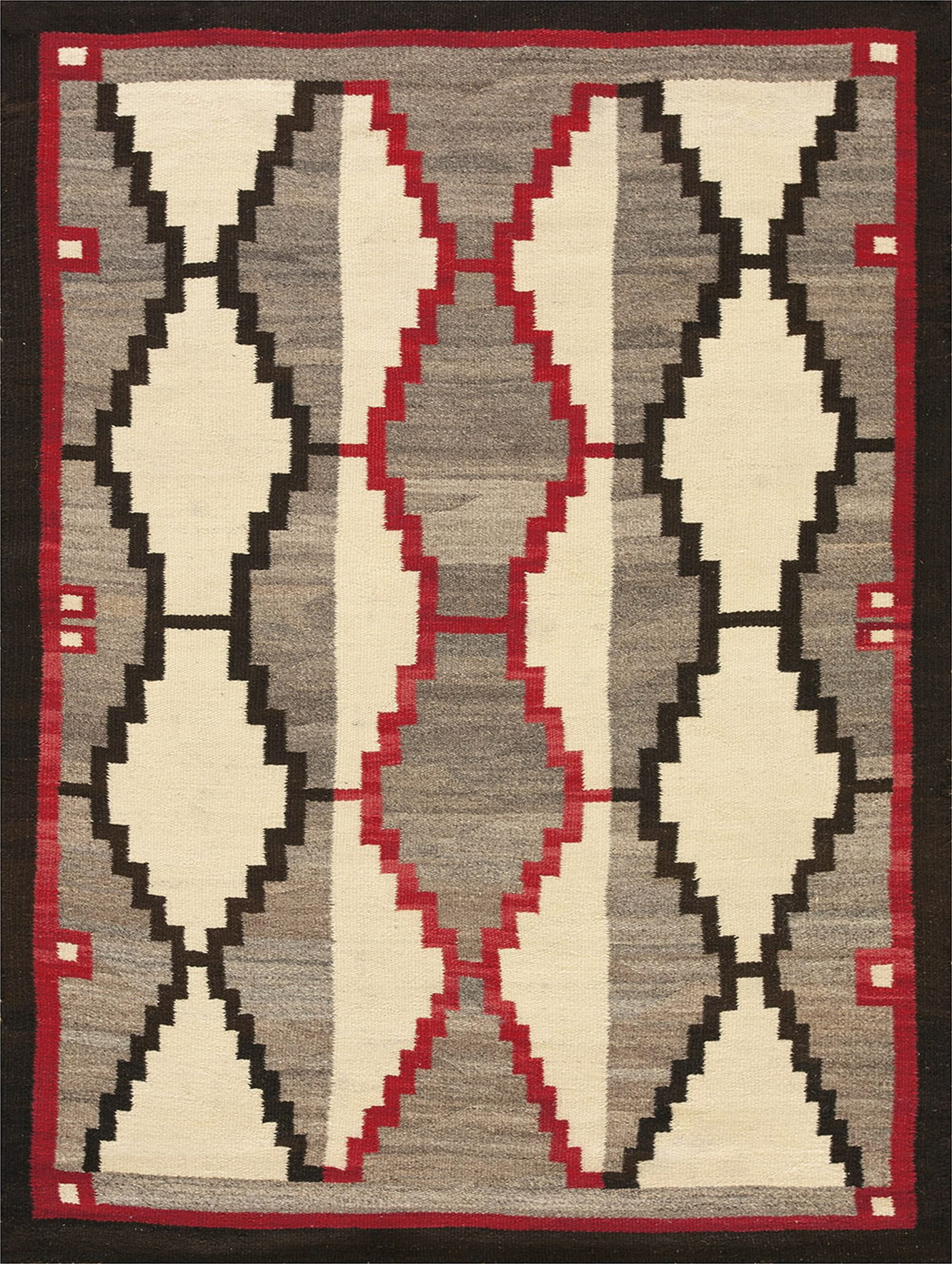 Wayfair Native Rugs The New England Collection Gray Antique Wool 1930s Rectangle Flat Weave ...