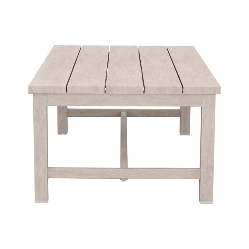Durable Aluminum Coffee Table with Solid Construction