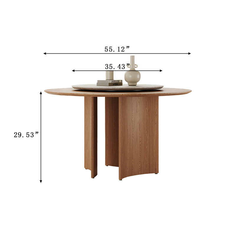Table de salle à manger Modern, H 29,53 po x L 55,12 po x l 55,12 po