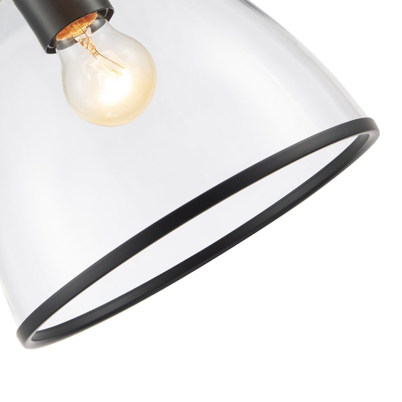 Semi Flush Mount, Matte Black