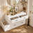 61.9" Wide Double-Sided 12 Drawer Dresser with Storage Bench, Bedroom Closet Island Organizer for Walk-In Closet and Bedroom Storage-1915961936