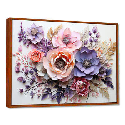 Fleurs délicates, art mural Dahlia pour le salon