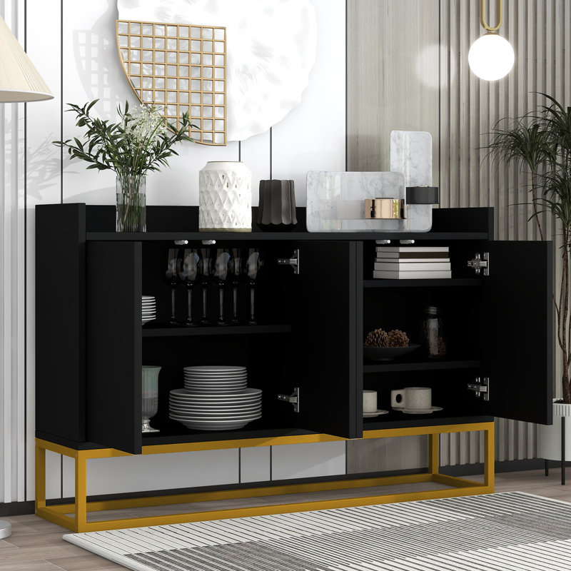 120cm Sideboard, Black