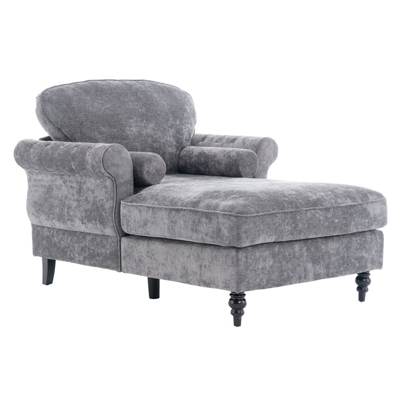 [Nouveau] Chaise longue surdimensionnée d'intérieur, Gris foncé