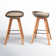 Leandra High-Density Polyethylene (HDPE) Wicker Outdoor Stool with Cushion