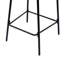 Tabourets de bar tissés à la main avec dossier, ensemble de 2 tabourets de bar ronds en papier avec repose-pieds-125536122