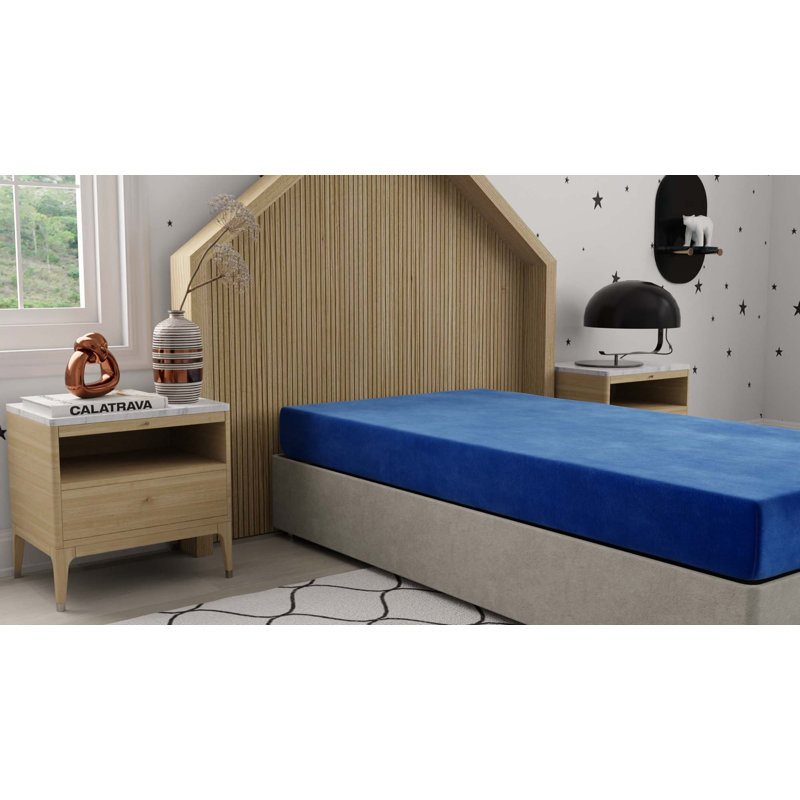 Kids Pedic 7" Waterproof Blue Mattress, Twin