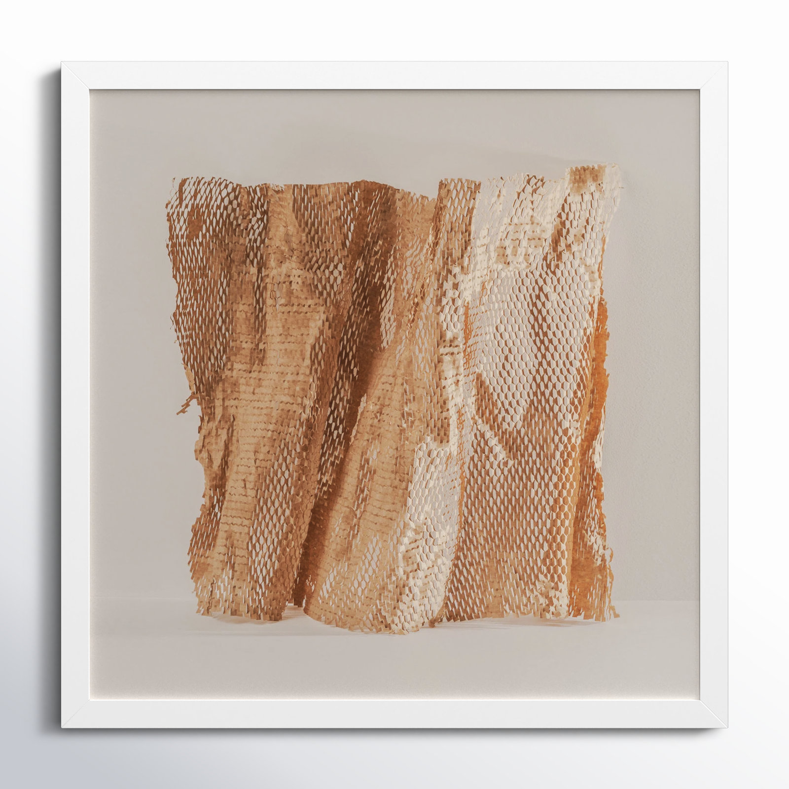 Lorena "Unpackage 3" Photo Print, White, 30" H x 30" W x 1.25" D