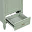Meuble-lavabo de 20 po avec lavabo en céramique, pieds en bois massif, armoire de rangement autoportante, tiroirs et portes à fermeture en douceur, vert, meubles-lavabos