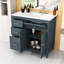Meuble-lavabo avec lavabo, tiroirs et tablette réglable