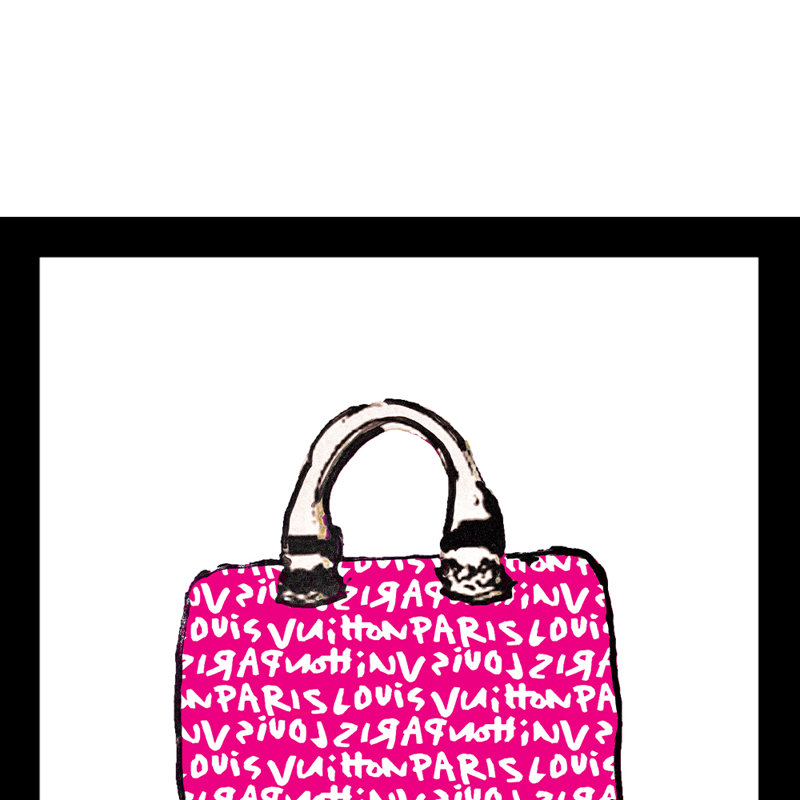 Impression encadrée de sac à main High Fashion Designer