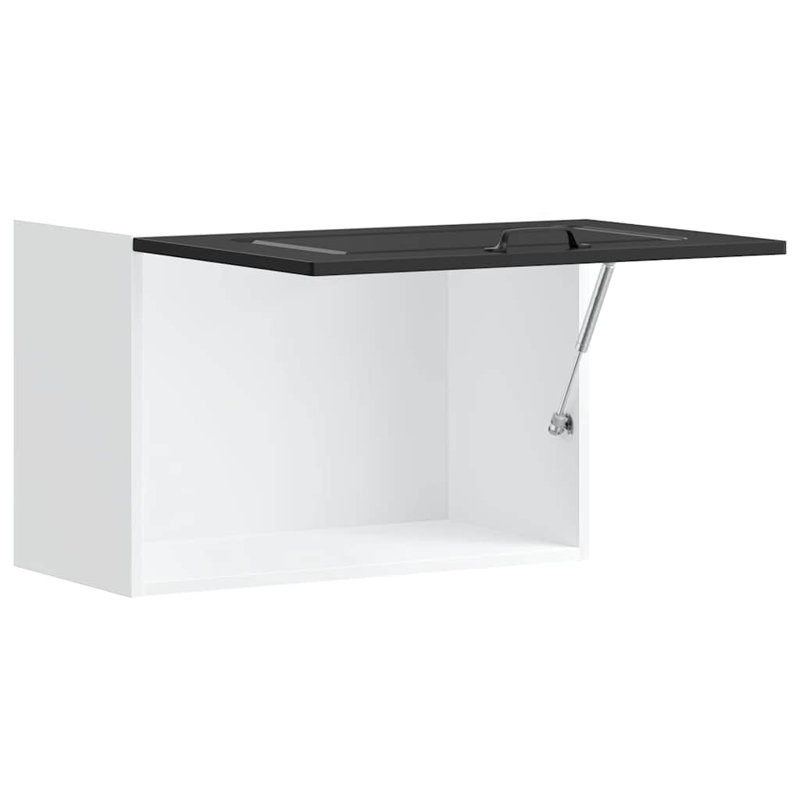 Kitchen Wall Cabinet Kalmar Engineered Wood, Black
