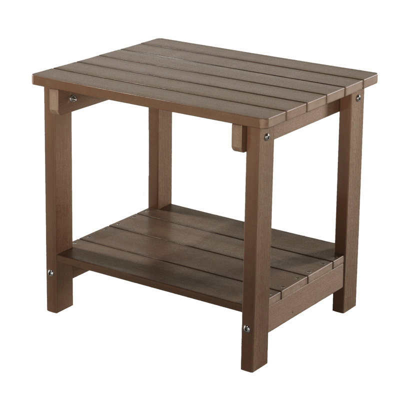 Table de bout Delani de 18,11 po de hauteur, Brun