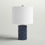 Lampe de table bleu foncé 17 po Mountville