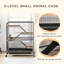 Cage à 5 niveaux en métal avec roulettes à 5 niveaux - 53,5 po, gris pour furet, chinchilla et chinchilla