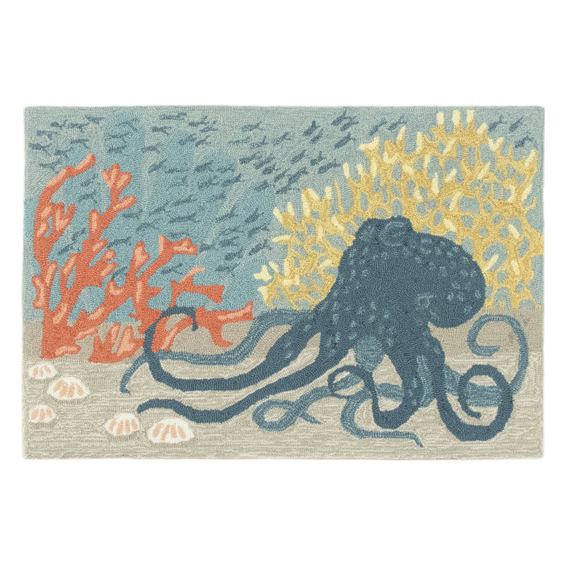 No Pattern And Not Solid Color Polyester Kitchen Mat, Rectangle 2'6" x 4'