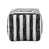 Black/White Polyester Striped