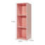Bibliothèque à 3 niveaux, tablette ouverte, rose-303863325-303863321