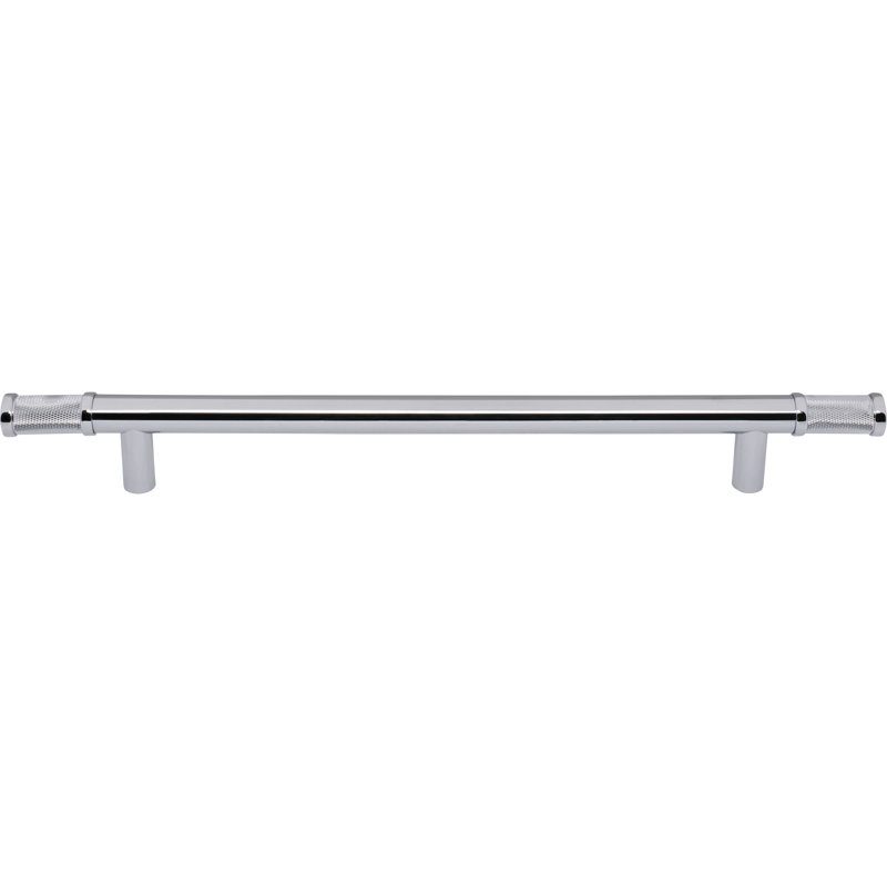 Burnham Appliance Pull, Polished Chrome, 12" Center To Center