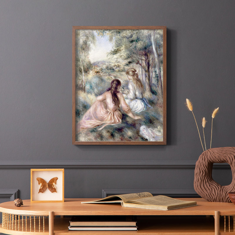 «In The Meadow», reproduction encadrée - bois massif, Brun, H 20 po x l 16 po