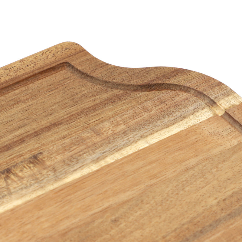  Planche à découper et à servir en bois d'acacia 14 x 8,5 pouces