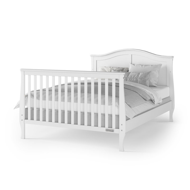 Rails pour lit double Camden, Blanc mat
