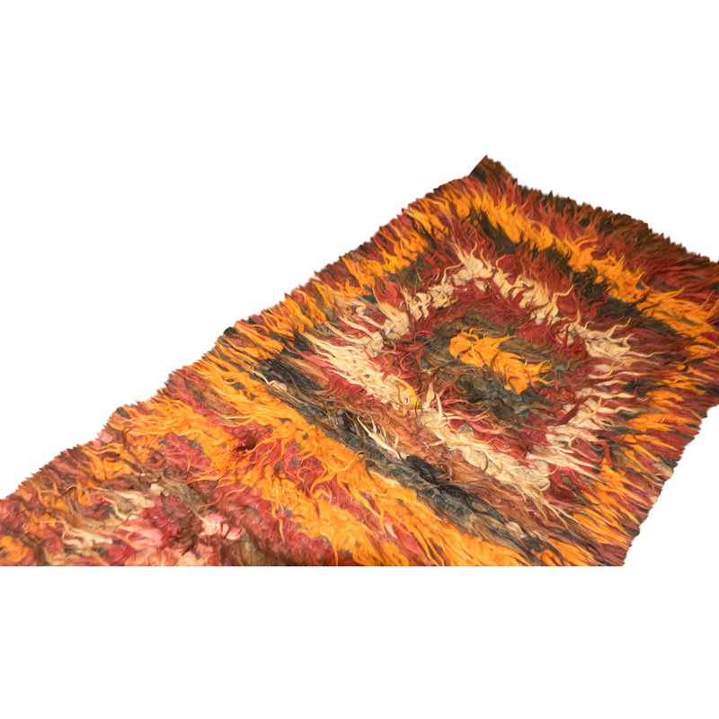 High-Quality Hand-Knotted Rust And Multi Area Rug