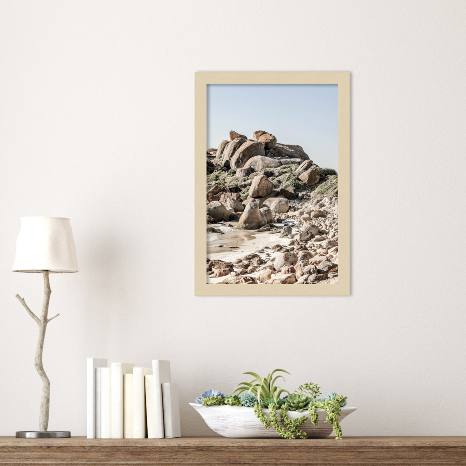 Paisely "Boulder Beach No 2" Print, Brown, 17" H x 12" W