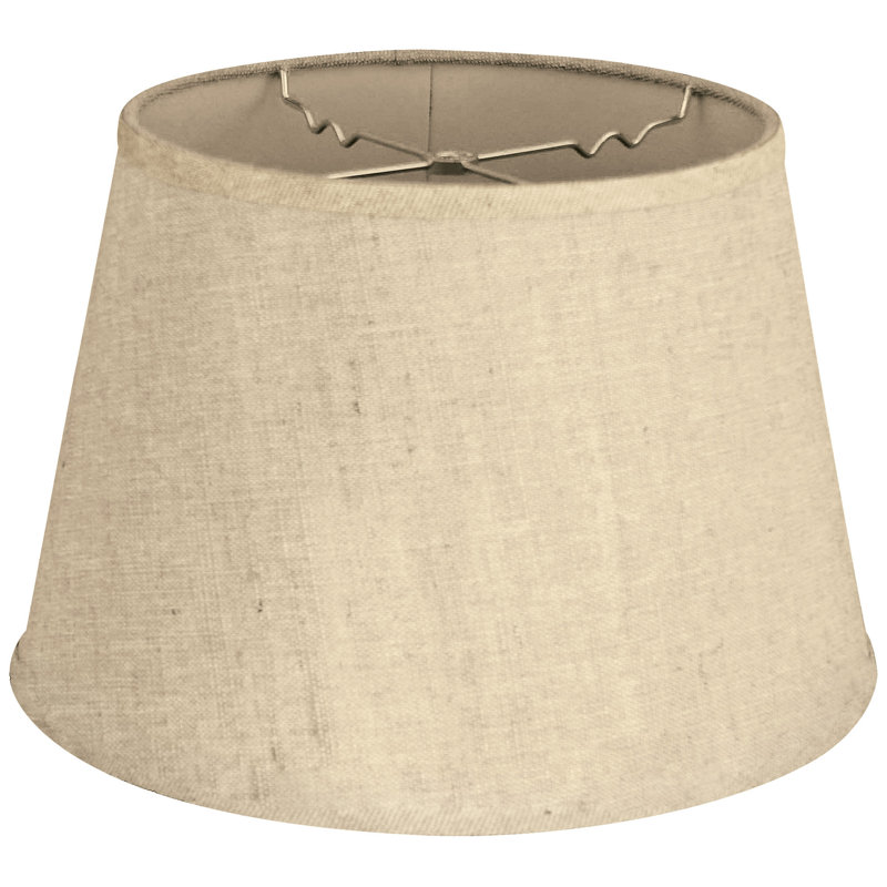 Linen Empire Lamp Shade, Linen French, 9.5" H x 12" W x 12" D