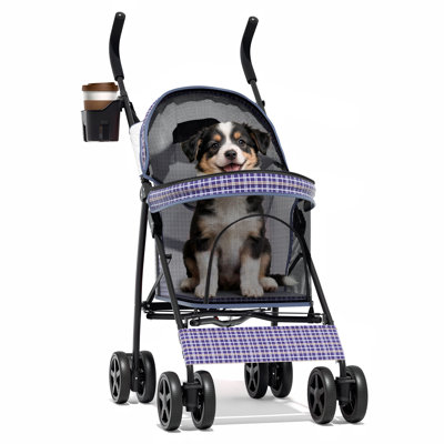 Poussette pour chien avec poussette réglable