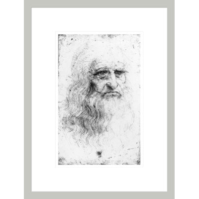 Self portrait by Leonardo da Vinci -Framed Giclee Print
