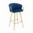 Bar Stools,with Chrome Footrest and Base Velvet + Golden Leg Simple Bar Stool-529273729-529273734